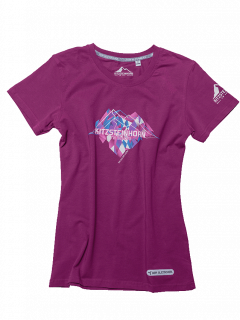 Herz T-Shirt Damen berry XS 0