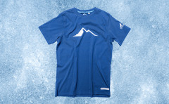 T-Shirt men blue S 1